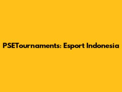 PSETournaments: Esport Indonesia
